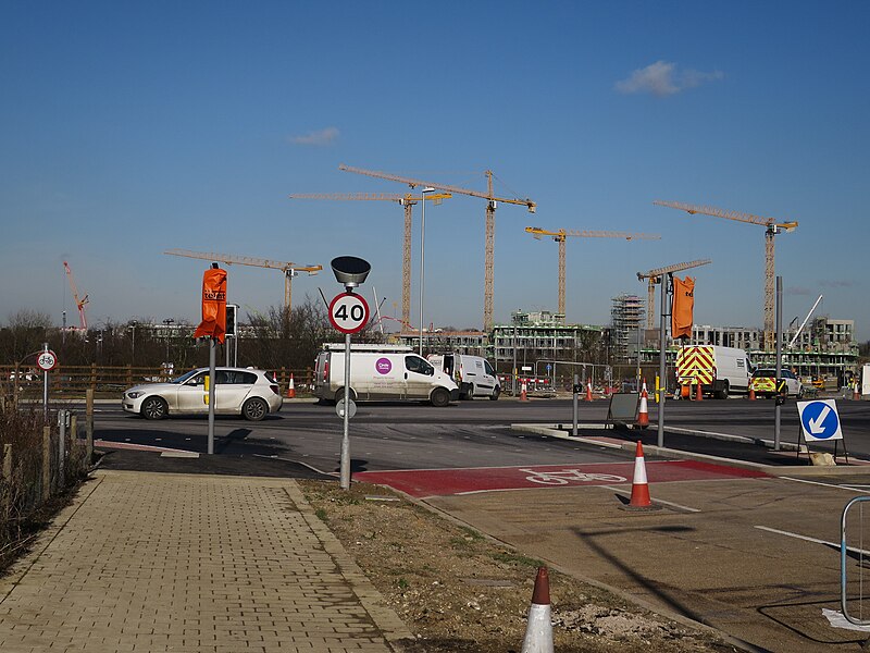 File:End of Charles Babbage Road - geograph.org.uk - 4830979.jpg