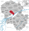 Lage der Gemeinde Ergolding im Landkreis Landshut