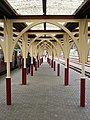 The current station at Blaenau was built in the 1980s, but the Ffestiniog side was built in a style similar to Porthmadog Harbour station.