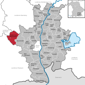 Poziția localității Feldkirchen-Westerham