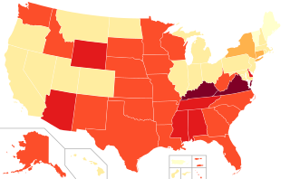 <span class="mw-page-title-main">Felony disenfranchisement in the United States</span> Prohibiting criminals from voting in elections in the United States