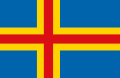 Bandera de las islas Åland (provincia de Finlandia)