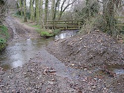 Footbridge over The Moss - geograph.org.uk - 737197.jpg