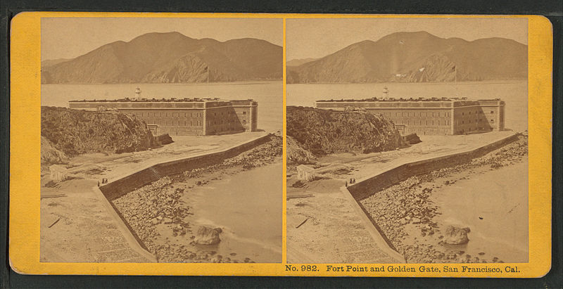 File:Fort Point and Golden Gate, San Francisco, Cal, from Robert N. Dennis collection of stereoscopic views 4.jpg