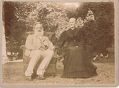 Fréderic de Lamberts-Cortenbach et son épouse Octavie Halleux.