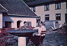 An Agfacolor slide dated 1937 from cafe in Oslo, Norway. Gardsanlegg - 7300157010.jpg