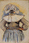 『ブルターニュの少女』1886年。バレル・コレクション（英語版）。