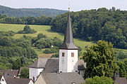 Deutsch: Gemünden, Westerwaldkreis: Evangelische Pfarrkirche This is a photograph of a cultural monument. It is on the list of cultural monuments of Gemünden.