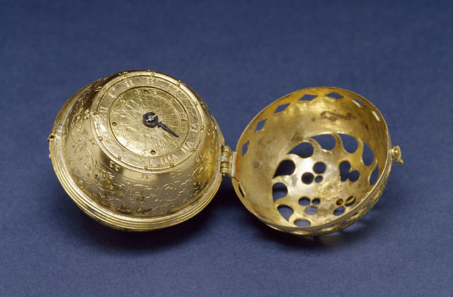 A pomander watch from 1530, which once belonged to Philip Melanchthon and is now in the Walters Art Museum, Baltimore