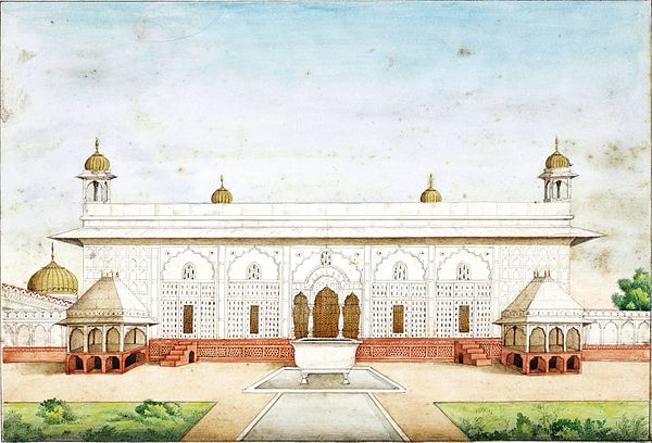 The Rang Mahal inside Red Fort in the mid-nineteenth century.