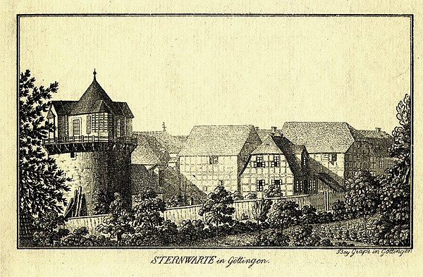 Old Göttingen observatory, c. 1800