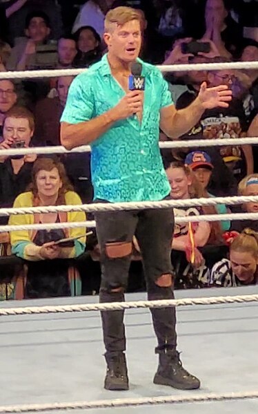 File:Grayson Waller - WWE Live (Nottingham UK, October 2023) (cropped).jpg