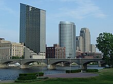 Vue de Grand Rapids dans l'État du Kent de nos jours