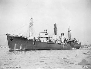 HMAS Bungaree dans le port de Sydney