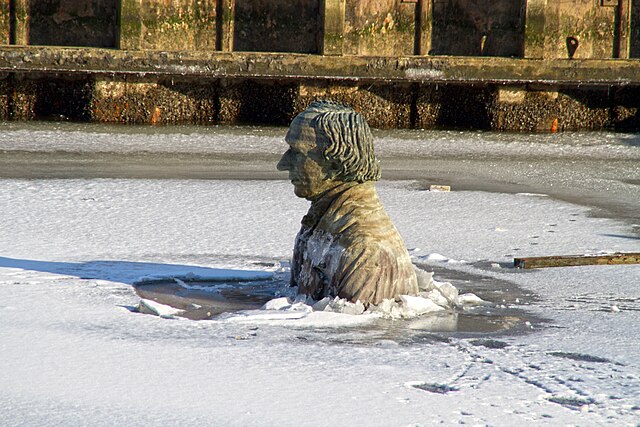 Submerged Sculpture of Hans Christian Andersen – Odense, Denmark