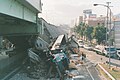 在阪神大地震受損的高架橋