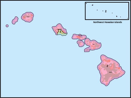 Hawaii Congressional Districts, 118th Congress.svg