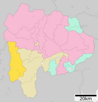 早川町位置図