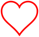 Heart icon red hollow.svg