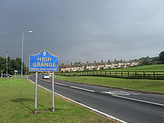 High Grange village entrance sign - geograph.org.uk - 2056690.jpg