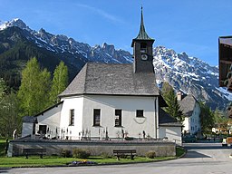 Kyrkan i Hinterthal under sommaren