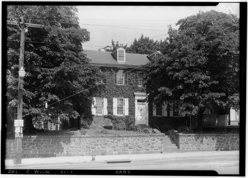 File:Historic American Buildings Survey W. S. Stewart, Photographer Aug. 25, 1936 VIEW FROM SOUTH EAST - Derrickson House, 1801 North Market Street, Wilmington, New Castle County, DE HABS DEL,2-WILM,21-1.tif