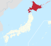 Hokkaido in Japan (claimed hatched).svg