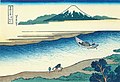 Les trenta-sis vistes del mont Fuji: Riu Tama a Musashi.