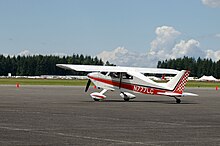 Rear view of a BD-4 taildragger Holger-2005-07-09-4392.jpg