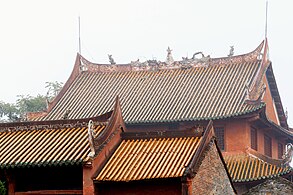 Temppelirakennus Wuxuanin piirikunnassa.