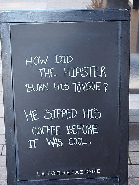 450px-How_did_the_hipster_burn_his_tongue?.jpg (450×600)