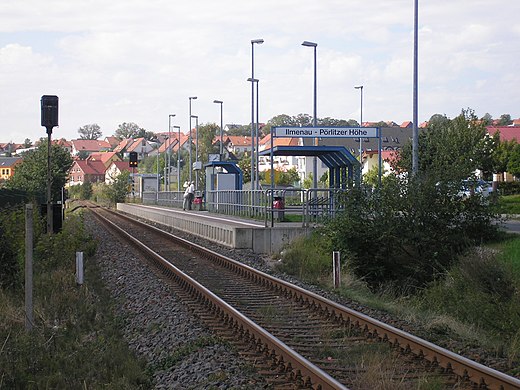 Ilmenau-Pörlitzer Höhe: een typisch station van de zesde categorie