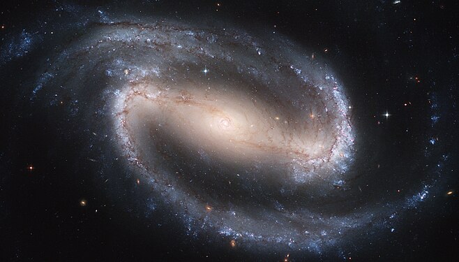 The barred spiral galaxy NGC 1300 with its iconic spirals (Astronomy)