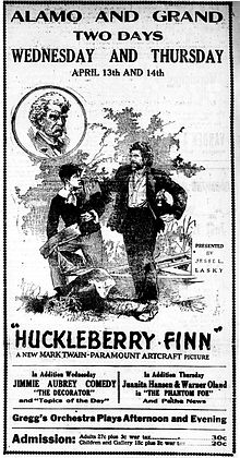 Huckleberry Finn 1920 newspaperad.jpg