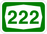 Route 222 shield}}