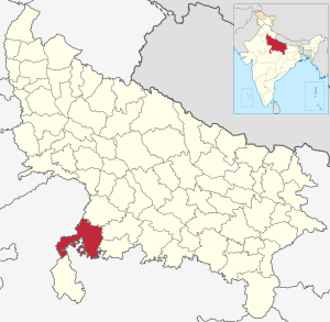India Uttar Pradesh districts 2012 Jhansi.svg