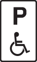 Informatie verkeersbord gehandicapten parking.svg