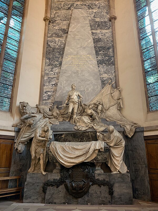 Funerary monument of Maurice de Saxe in Saint Thomas Church, Strasbourg