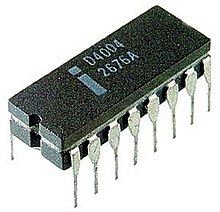 First microprocessor by Intel, the 4004 Intel 4004.jpg
