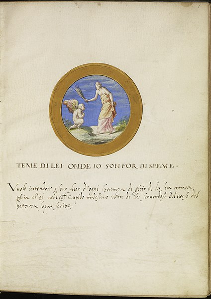 File:Italian - Leaf from Emblem Book - Walters W4761R - Open Obverse.jpg