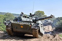 Italian Army - 4th Tank Regiment - Ariete tanks during an exercise at Capo Teulada October 2022.jpg