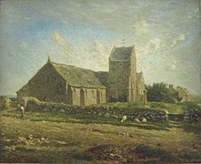 L'église représentée par Jean-François Millet.