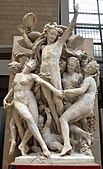 Dansul, un exemplu de sculptură impresionistă; de Jean-Baptiste Carpeaux; piatră; 420 x 298 cm; Musée d'Orsay (Paris)[122]