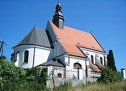 Kostel v Jeziorce v okrese Grójec