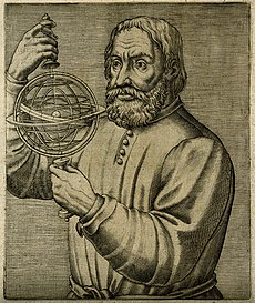 John of Holywood (Johannes de Sacrobosco). Line engraving, 1 Wellcome V0003118.jpg