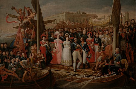 Debarcarea regelui Ferdinand al VII-lea în portul Santa María