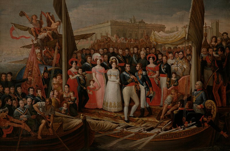 Archivo:José Aparicio - Landing of Ferdinand VII in El Puerto de Santa María - Google Art Project.jpg