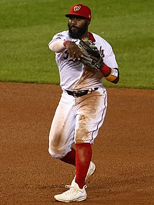 Harrison with the Washington Nationals in 2020 Josh Harrison (50330409578) (cropped).jpg