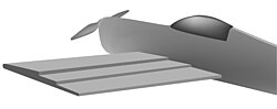 Aircraft wing showing the KFm3 Step