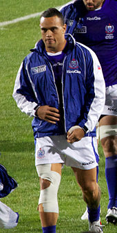 Kahn Fotuali'i v roce 2011 s týmem Samoa.